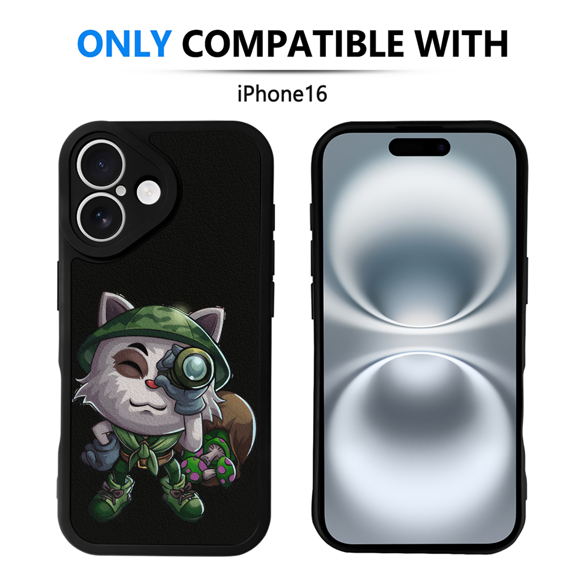 リーグ・オブ・レジェンド League of Legends LOL 【iPhone 16シリーズ対応】シリコンスマホケース（レザー調） 材質：シリコン